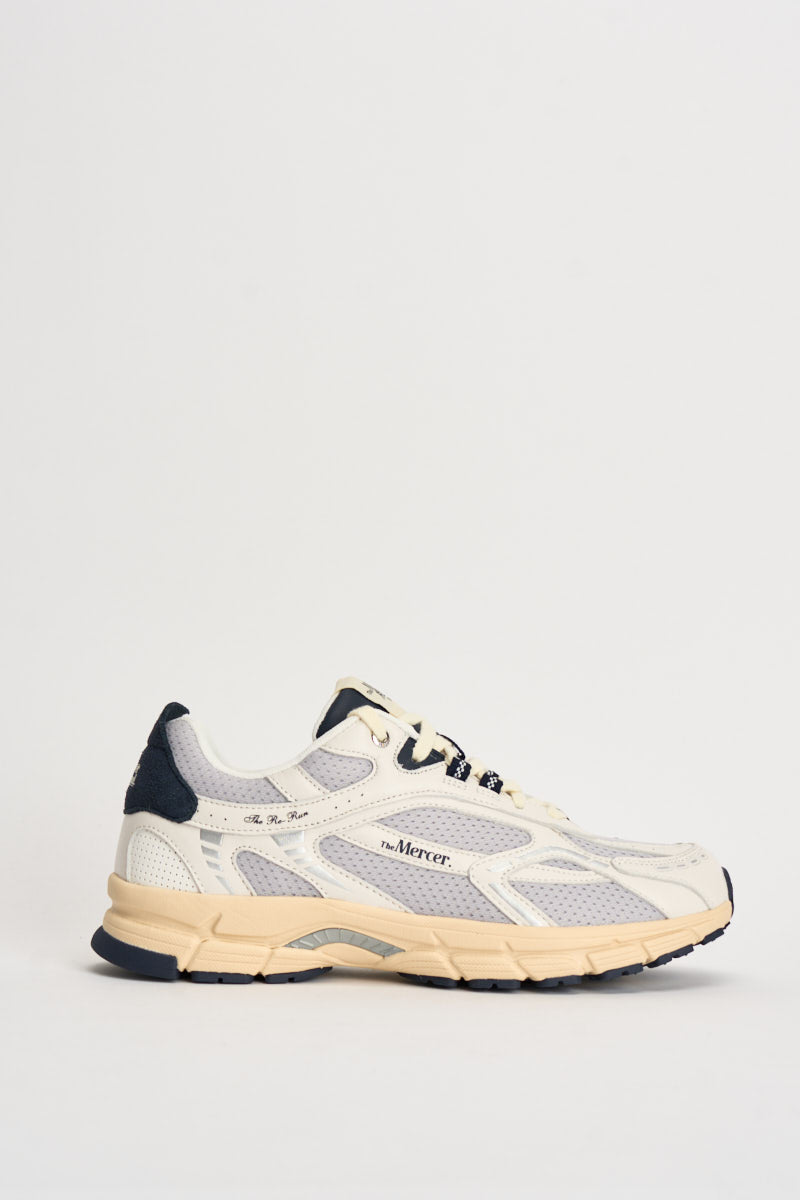 Sneakers uomo basse bianche e blu ME263003 155 THE MERCER BRAND 