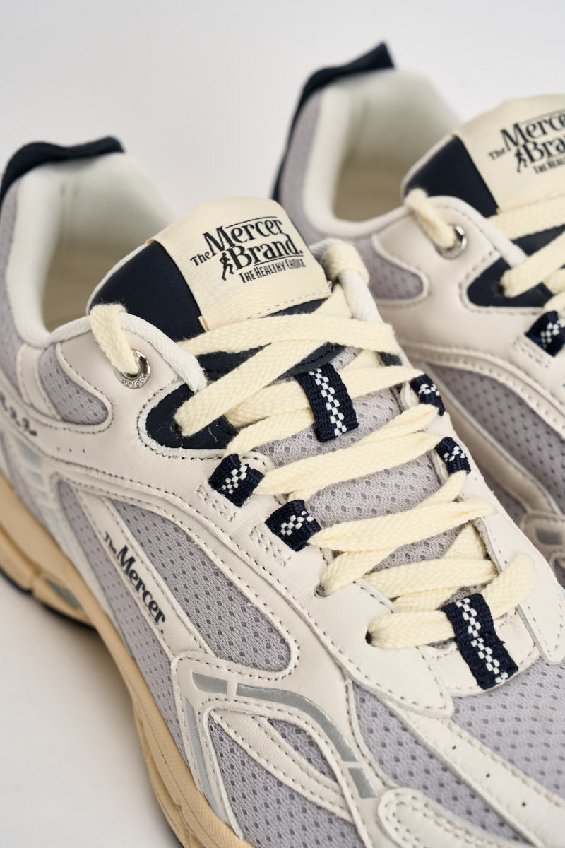 Sneakers uomo basse bianche e blu ME263003 155 THE MERCER BRAND 