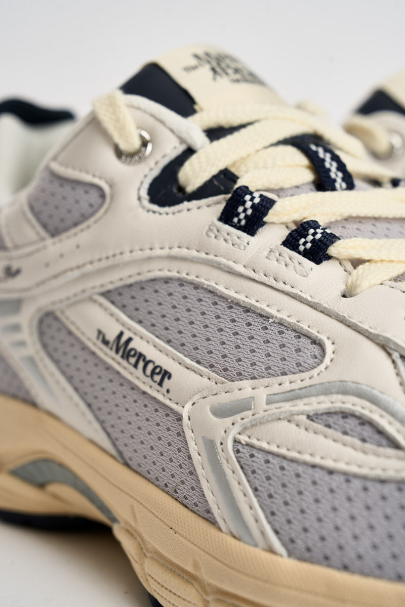Sneakers uomo basse bianche e blu ME263003 155 THE MERCER BRAND 