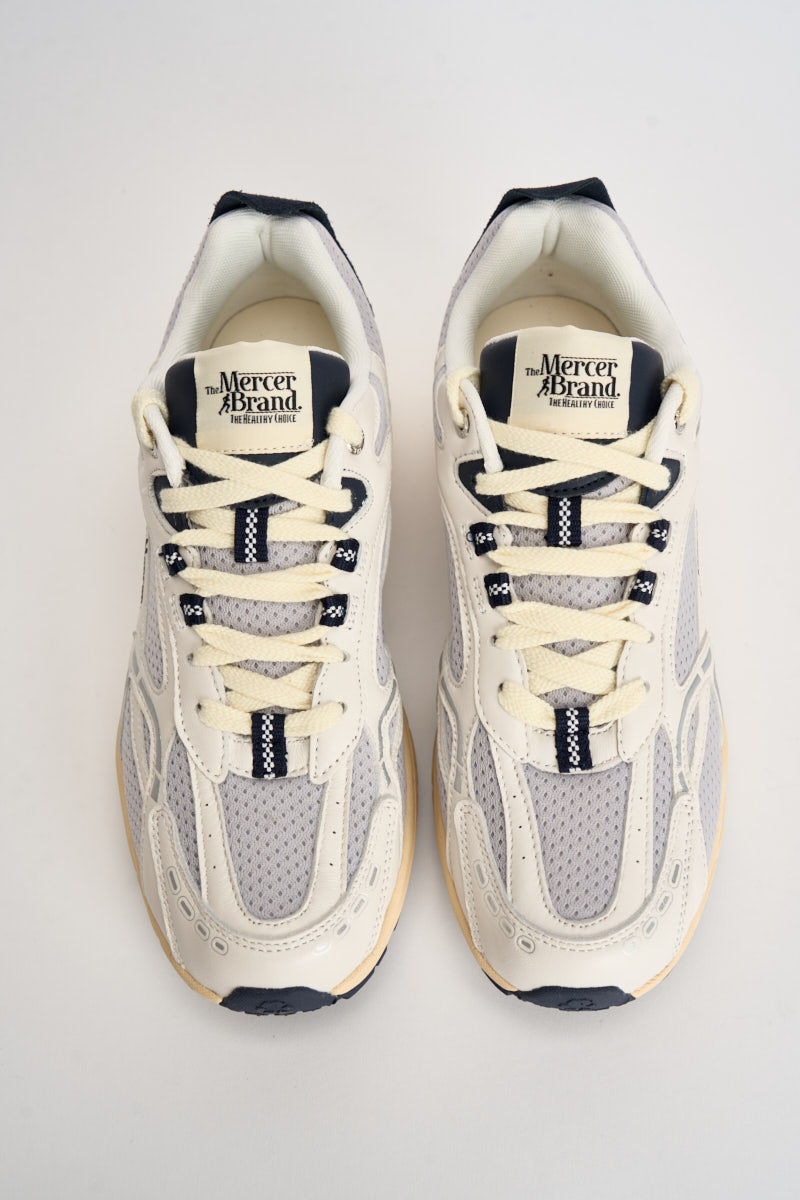 Sneakers uomo basse bianche e blu ME263003 155 THE MERCER BRAND 
