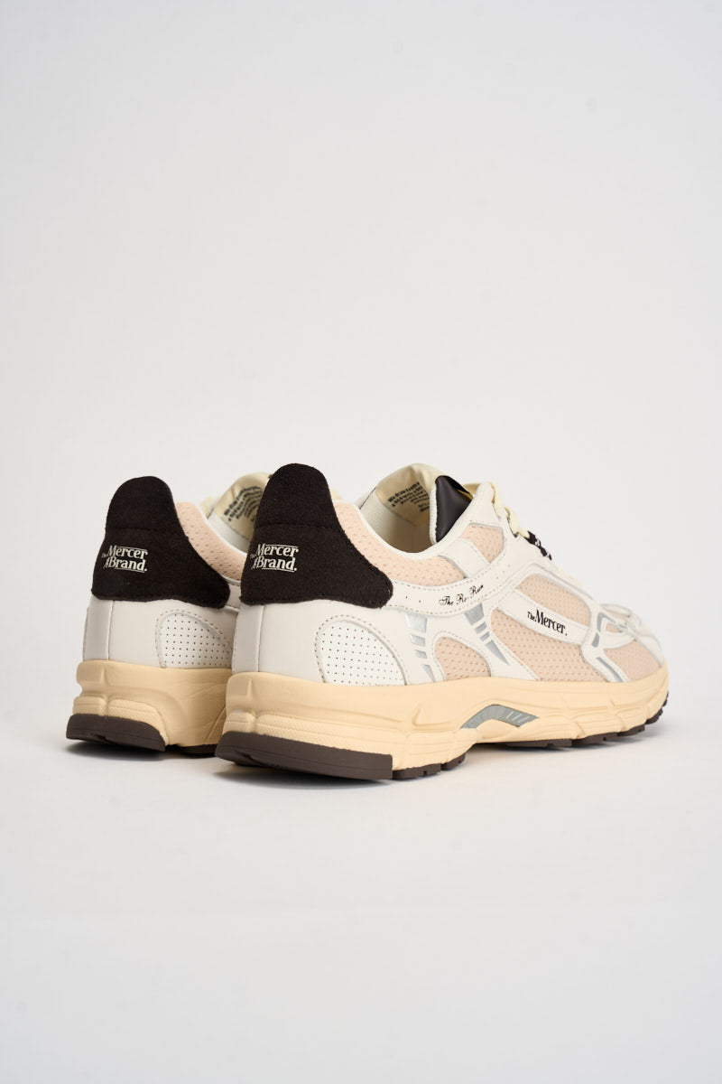 Sneakers uomo The Re-Run Americana basse panna e moro ME263003 157 THE MERCER BRAND 