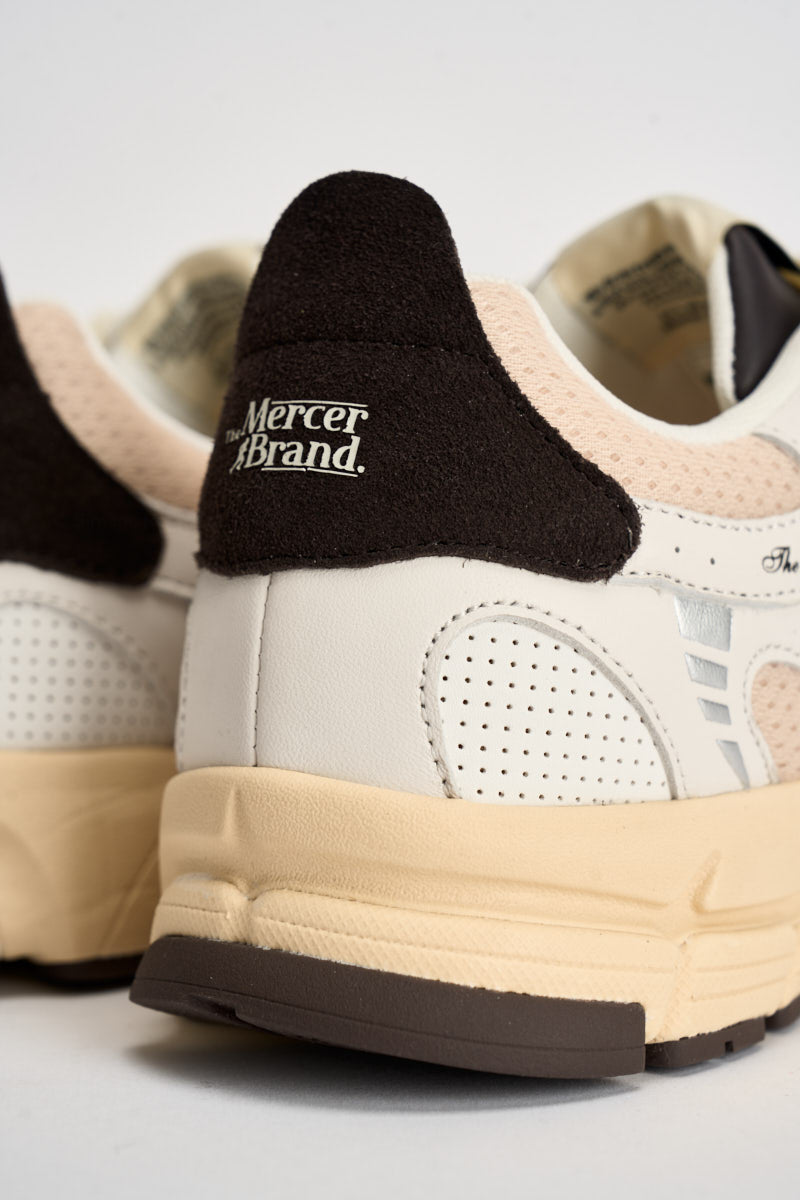 Sneakers uomo The Re-Run Americana basse panna e moro ME263003 157 THE MERCER BRAND 
