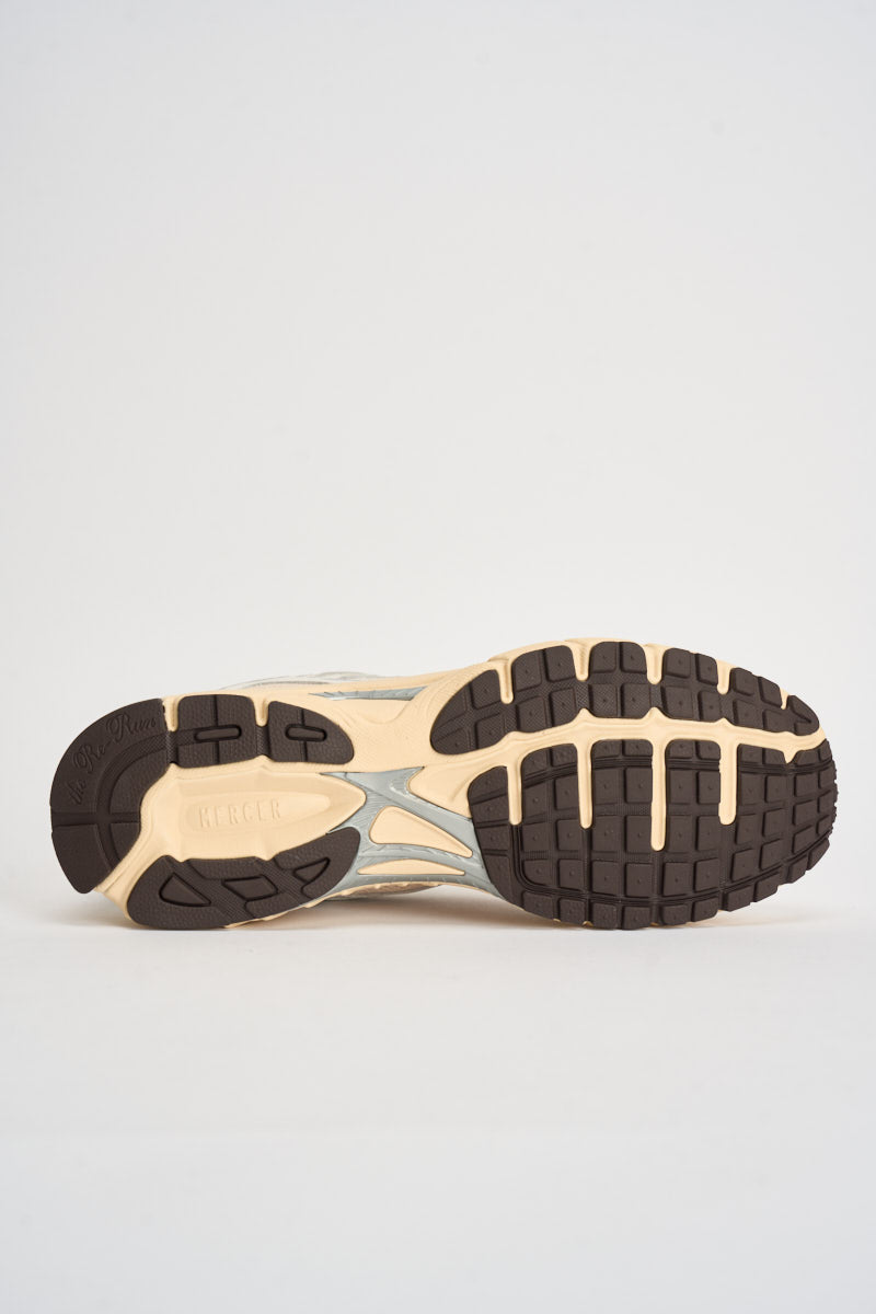 Sneakers uomo The Re-Run Americana basse panna e moro ME263003 157 THE MERCER BRAND 