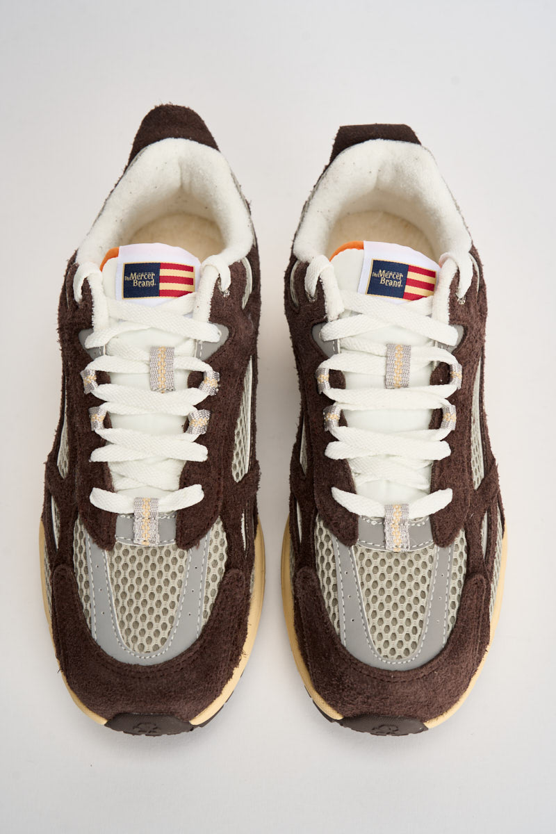 Sneakers uomo The Re-Run Americana marrone e tortora ME263029 800 THE MERCER BRAND 