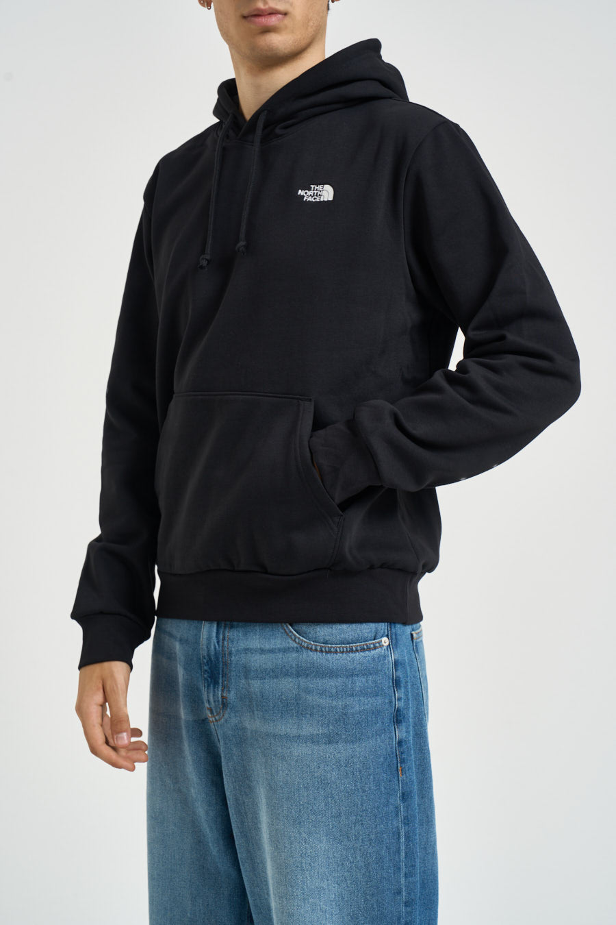 Felpa uomo Simple Dome con cappuccio nera 8CWM JK3 THE NORTH FACE 