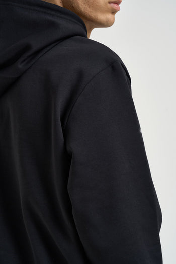Felpa uomo Simple Dome con cappuccio nera - 5