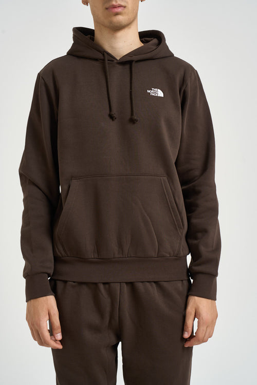 Felpa uomo Simple Dome con cappuccio marrone - 2