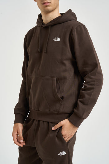 Felpa uomo Simple Dome con cappuccio marrone - 3