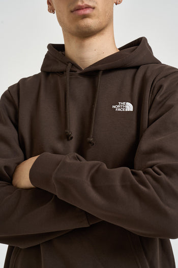 Felpa uomo Simple Dome con cappuccio marrone - 4