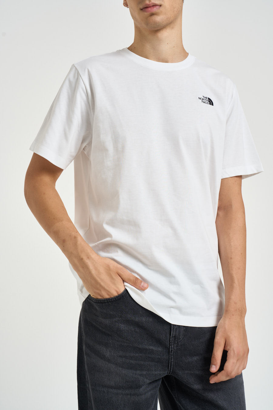 T-shirt uomo Simple Dome bianca 8CZ2 FN4 THE NORTH FACE 