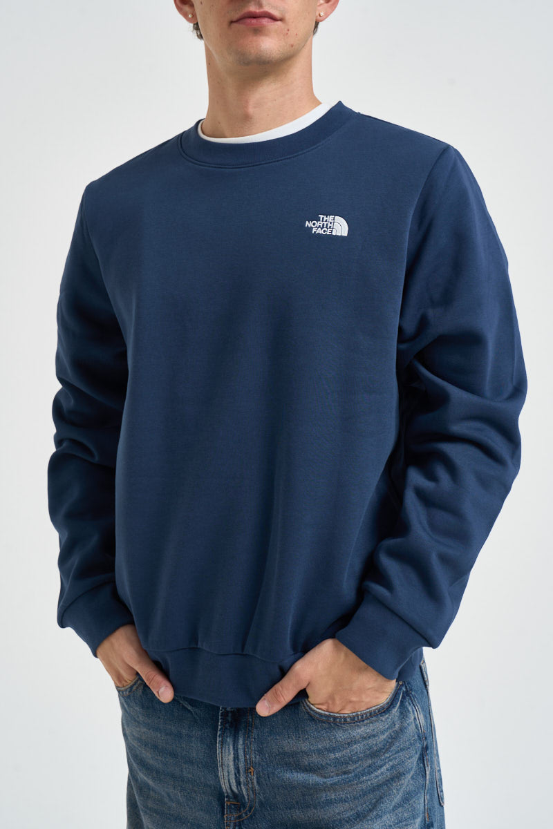 Felpa uomo simple dome crew girocollo blu 8D60 8K2 THE NORTH FACE 