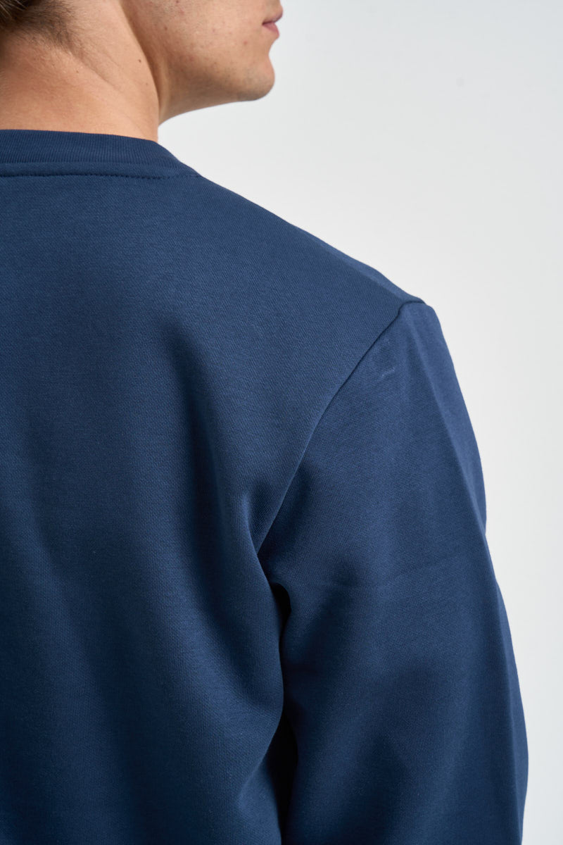 Felpa uomo simple dome crew girocollo blu 8D60 8K2 THE NORTH FACE 