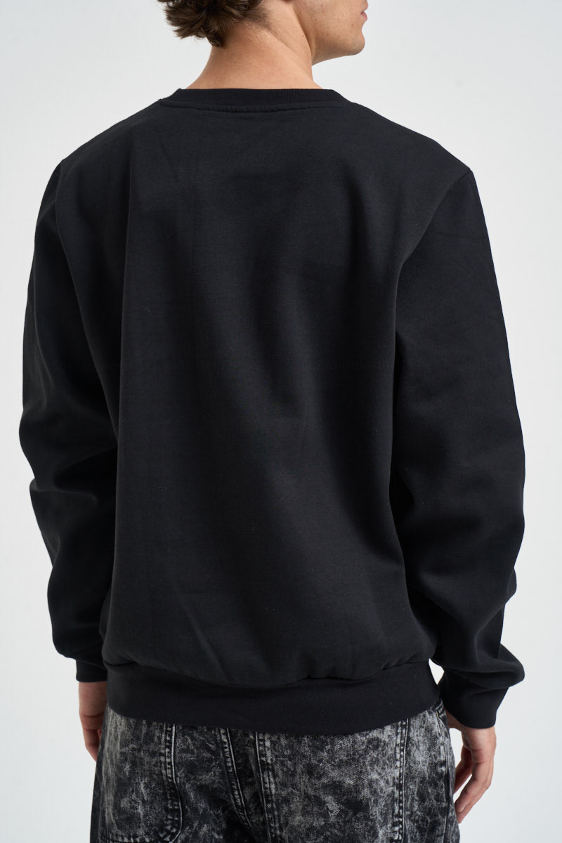 Felpa uomo simple dome crew girocollo nera 8D60 JK3 THE NORTH FACE 