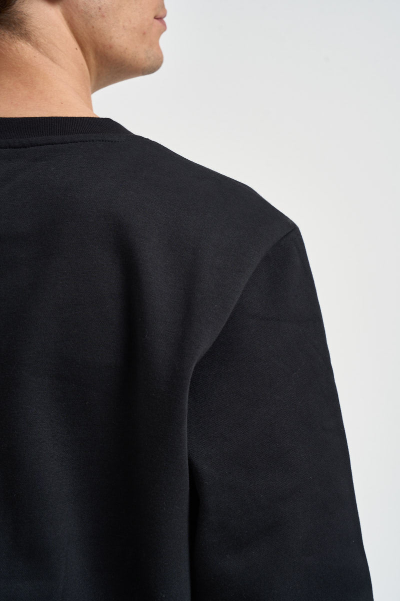 Felpa uomo simple dome crew girocollo nera 8D60 JK3 THE NORTH FACE 