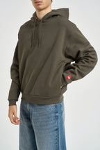 Felpa uomo con cappuccio e Red Box verde 8EFZ 21L THE NORTH FACE 
