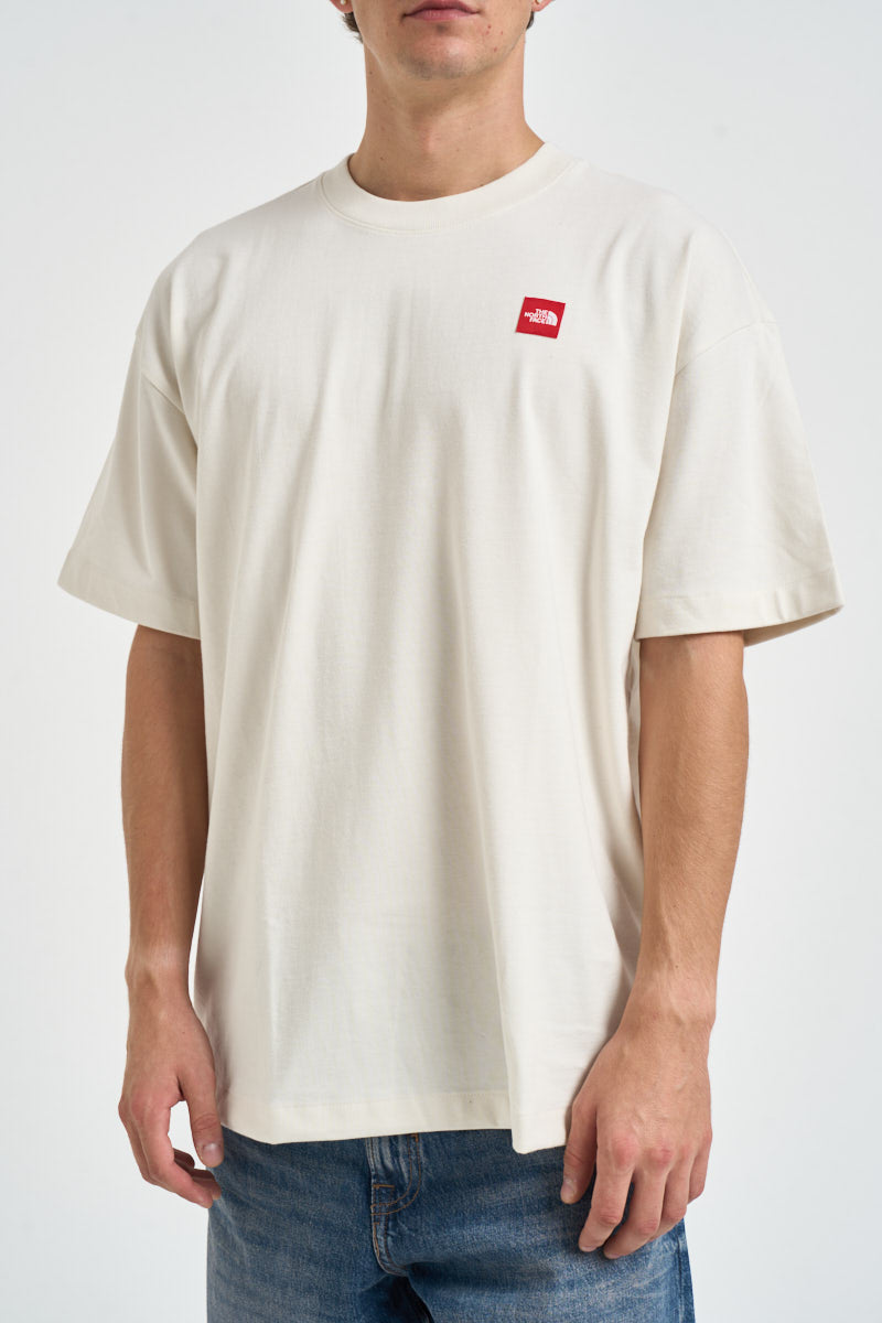 T-shirt uomo girocollo Red Box bianca 8EG5 QLI THE NORTH FACE 