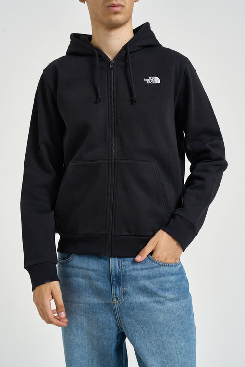 Felpa uomo Simple Dome Fullzip nera - 1