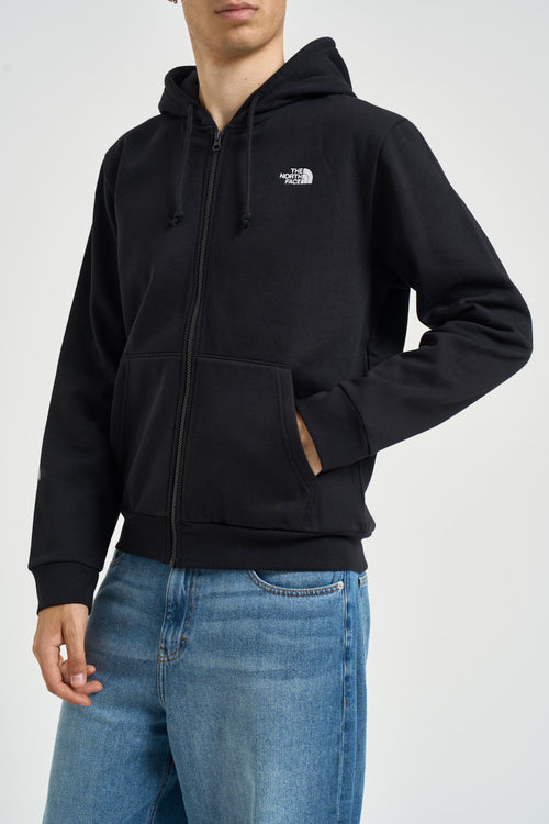 Felpa uomo Simple Dome Fullzip nera - 2