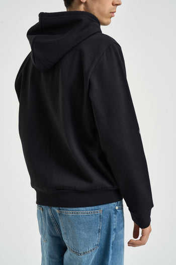 Felpa uomo Simple Dome Fullzip nera - 4