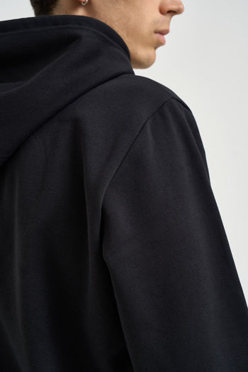 Felpa uomo Simple Dome Fullzip nera - 5