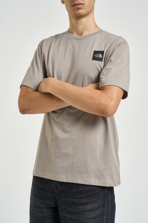 T-shirt uomo con box logo tortora - 2