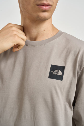 T-shirt uomo con box logo tortora - 3