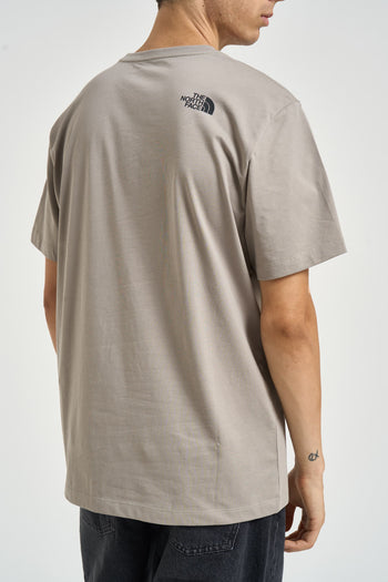 T-shirt uomo con box logo tortora - 4