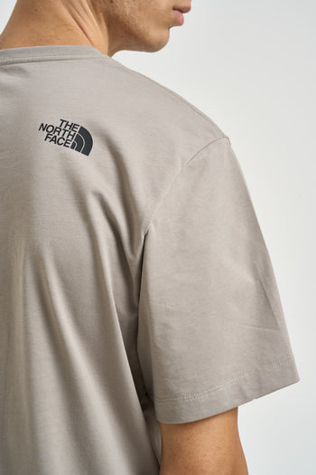 T-shirt uomo con box logo tortora - 5