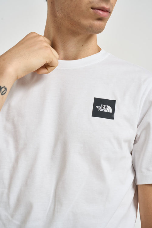 T-shirt uomo con box logo bianca - 2