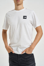 T-shirt uomo con box logo bianca 8G9C FN4 THE NORTH FACE 