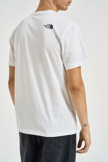 T-shirt uomo con box logo bianca - 4