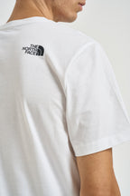 T-shirt uomo con box logo bianca 8G9C FN4 THE NORTH FACE 