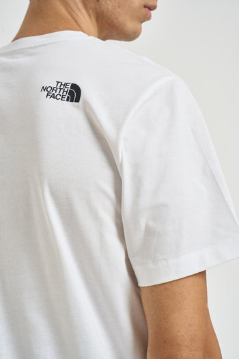 T-shirt uomo con box logo bianca - 5