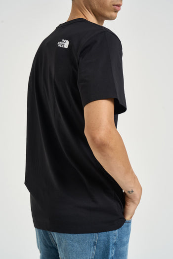 T-shirt uomo con box logo nera. - 4