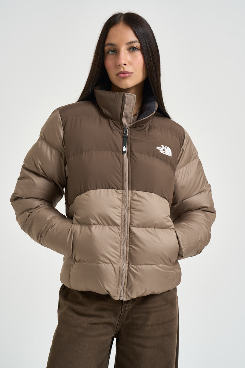 Piumino donna Saikuru marrone e beige 8GCB T06 THE NORTH FACE 