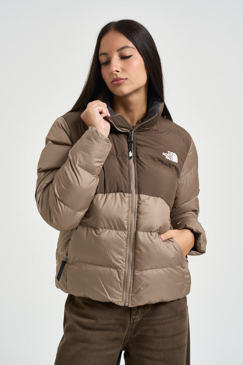 Piumino donna Saikuru marrone e beige 8GCB T06 THE NORTH FACE 