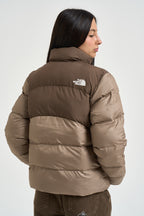 Piumino donna Saikuru marrone e beige 8GCB T06 THE NORTH FACE 