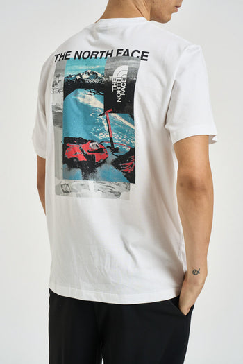 T-shirt uomo con stampa sul retro bianca - 5
