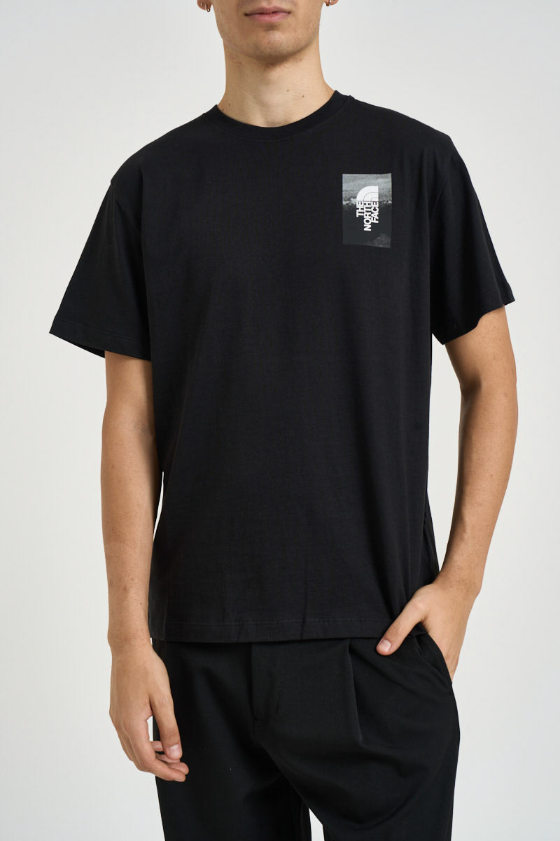T-shirt uomo con stampa sul retro nera 8H5K JK3 THE NORTH FACE 