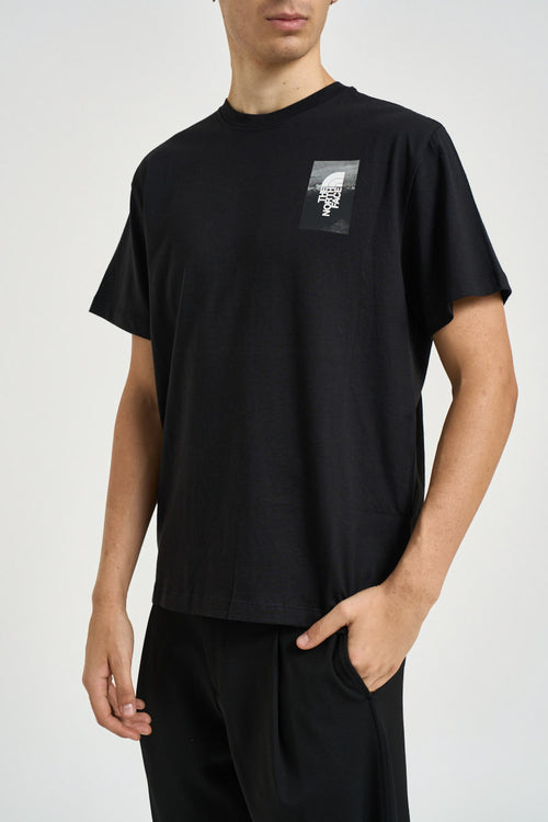 T-shirt uomo con stampa sul retro nera - 2