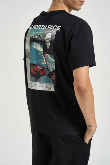 T-shirt uomo con stampa sul retro nera - 5