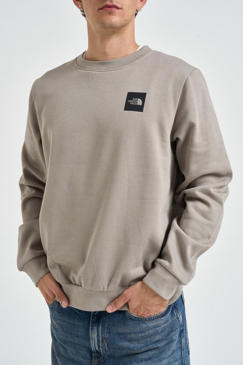 Felpa uomo Box Half Dome girocollo tortora 8JAY 2MB THE NORTH FACE 