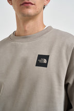 Felpa uomo Box Half Dome girocollo tortora 8JAY 2MB THE NORTH FACE 