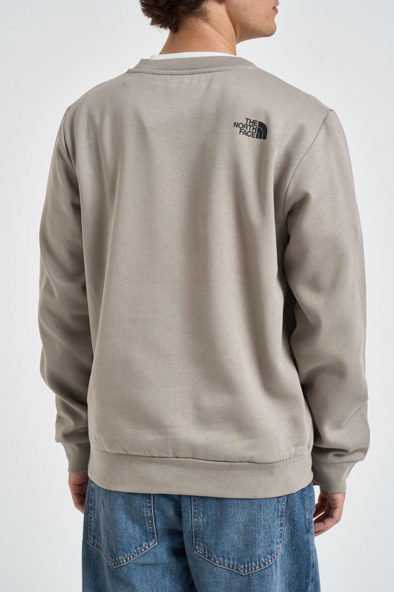 Felpa uomo Box Half Dome girocollo tortora 8JAY 2MB THE NORTH FACE 