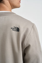 Felpa uomo Box Half Dome girocollo tortora 8JAY 2MB THE NORTH FACE 