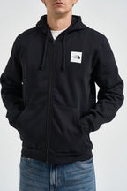 Felpa uomo full zip e box logo nera 8JAZ JK3 THE NORTH FACE 