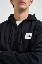 Felpa uomo full zip e box logo nera 8JAZ JK3 THE NORTH FACE 
