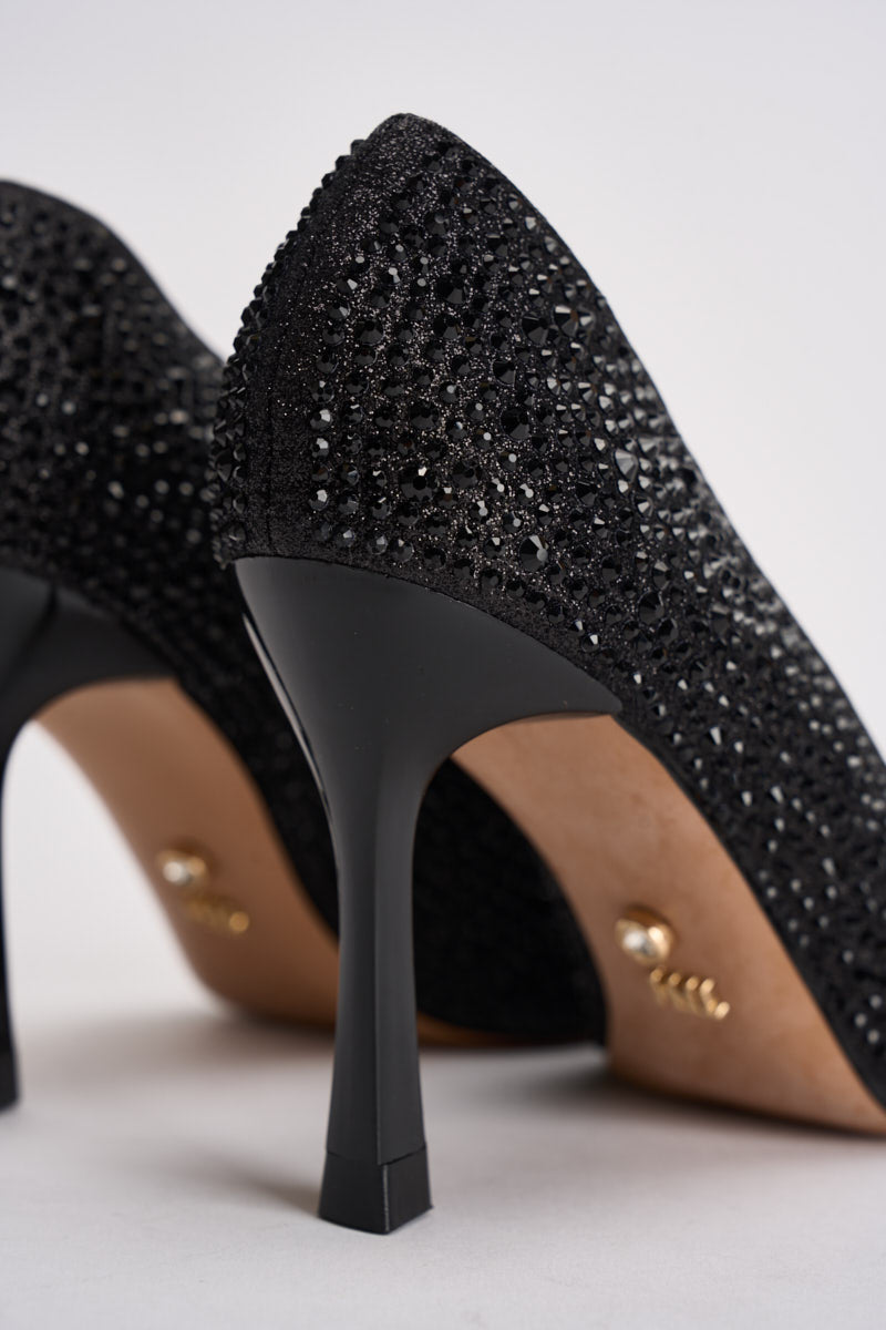 Décolleté donna Taylor con strass nero TAYLOR NERO TWENTY FOURHAITCH 