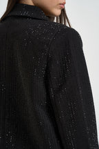 Blazer donna doppiopetto strass nero ULIANE NERO TWENTY FOURHAITCH 