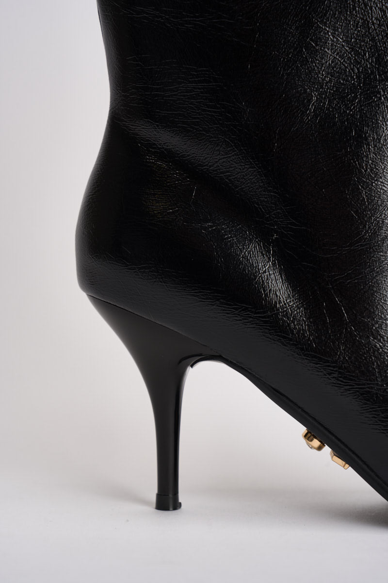 Stivaletto donna con tacco Unuk nero UNUK NERO TWENTY FOURHAITCH 